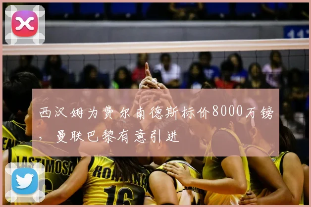 西汉姆为费尔南德斯标价8000万镑，曼联巴黎有意引进